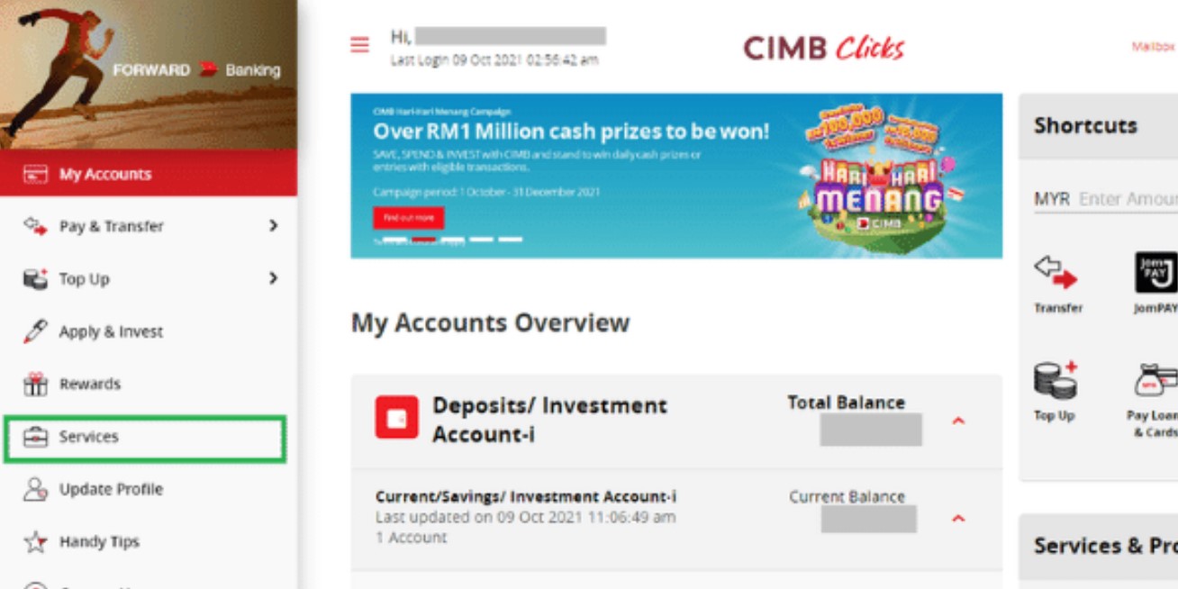 Cara Lain ke-1 Dapatkan Penyata Bank CIMB Online